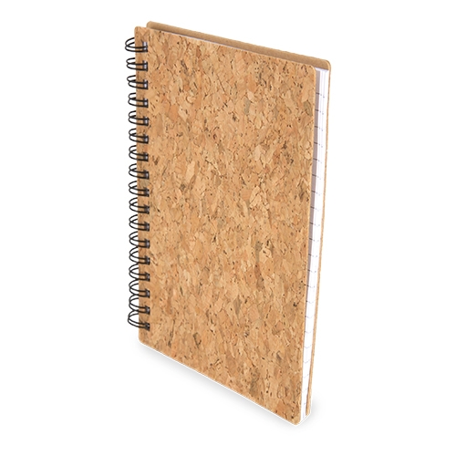 Libreta Con Anillas Negras Corcho Natural Paix — vista 2